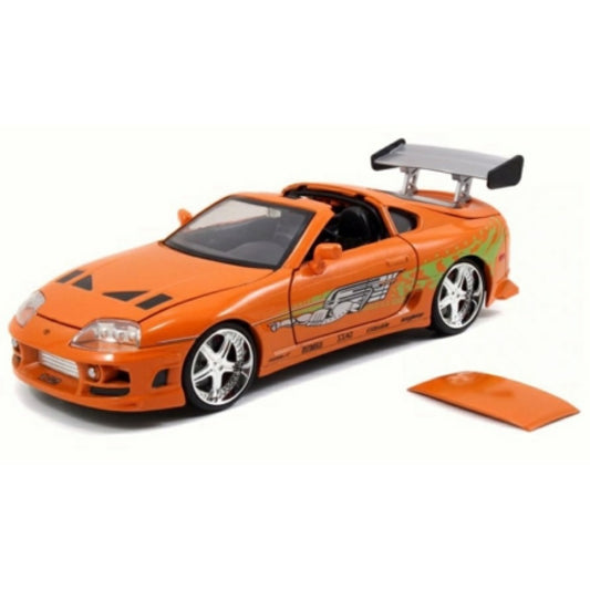 Available To Order – 1995 Toyota Supra Fast and Furious Orange 1:24 Jada Model (JAD97168)