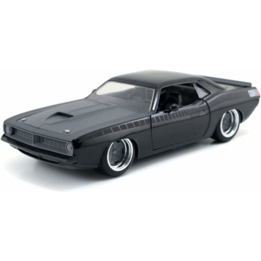 Available To Order – 1970 Plymouth Lettys Barracuda Fast and Furious Black 1:24 Jada Model (JAD97195)