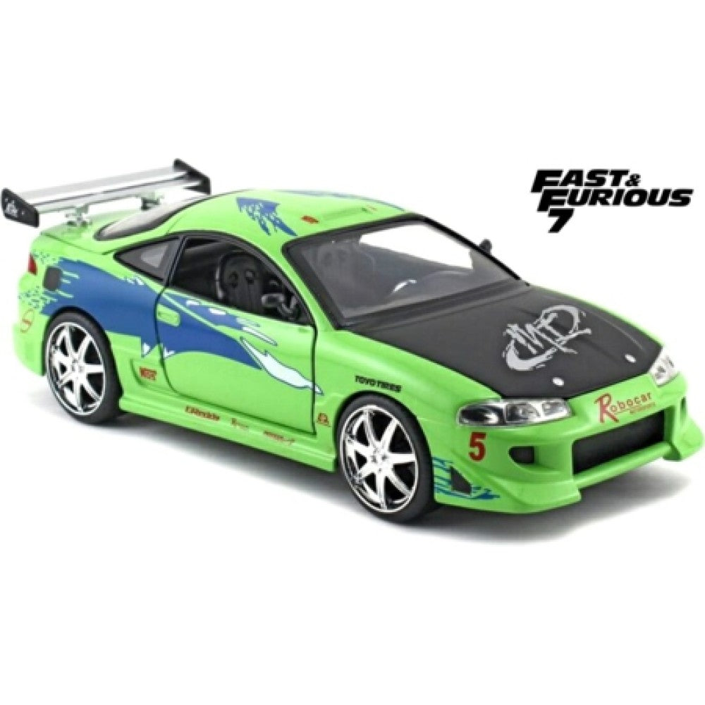 JAD97603 - 1:24 Brians Mitsubishi Eclipse Fast And Furious 7 JADA Model