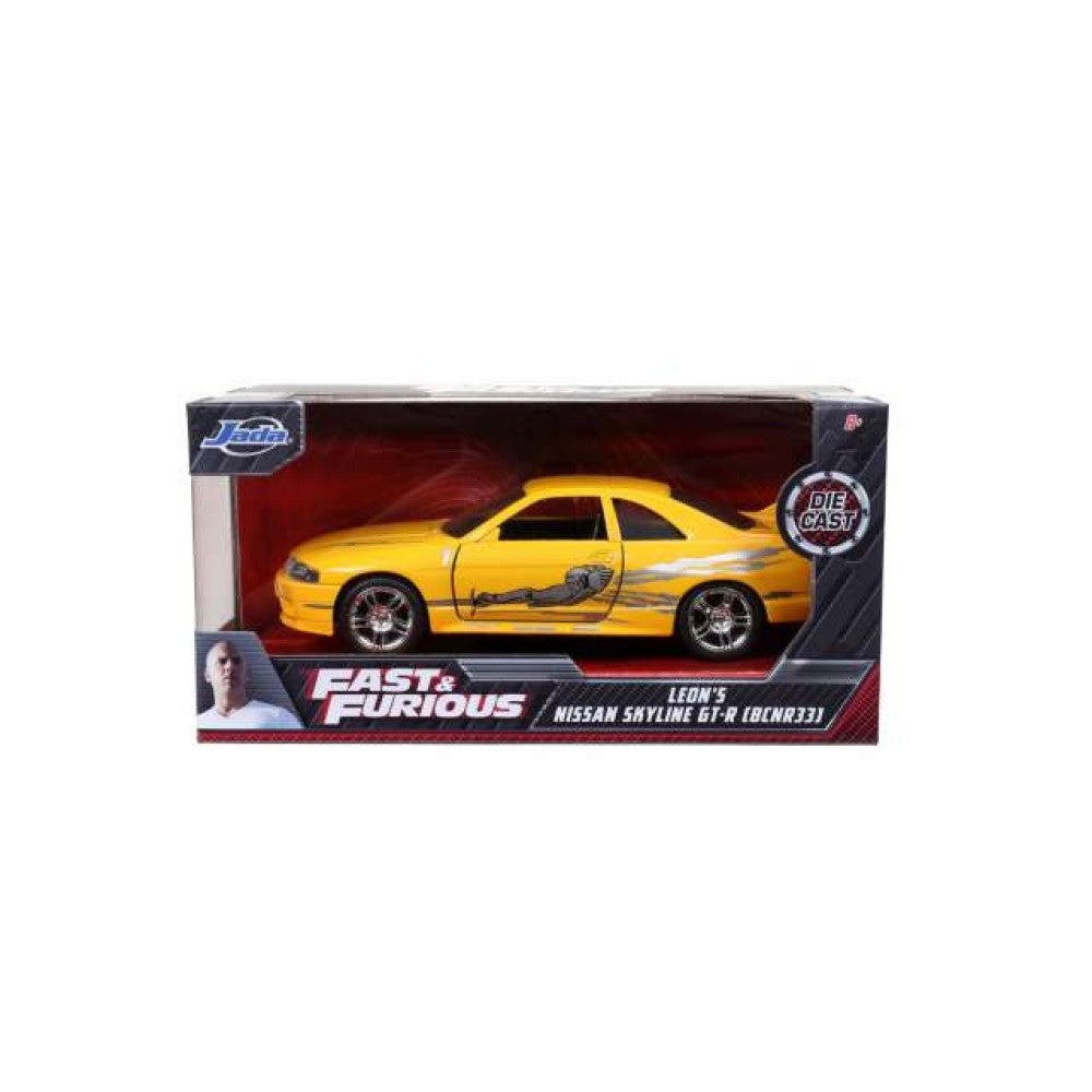 Available to Order – Leons Nissan Skyline GT-R R33 Fast and Furious 1:32 Jada Model (JAD99515)