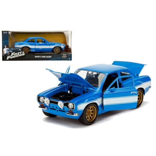 Available to Order – Ford Escort MK I RS2000 Fast and Furious Blue / White 1:24 Jada Model (JAD99572)