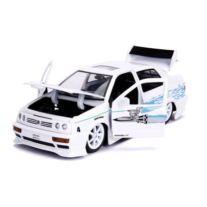 Available To Order – JAD99591 - 1:24 Volkswagen Jetta A3 1995 Fast And Furious White/blue JADA Model (JAD99591)