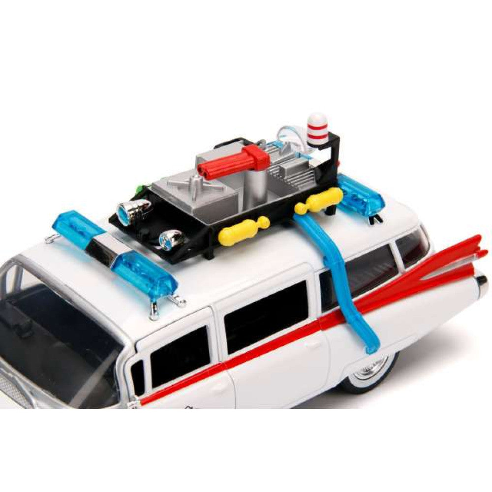Available To Order – JAD99731 - 1:24 Cadillac Ghostbusters ECTO-1 White / Red JADA Model (JAD99731)