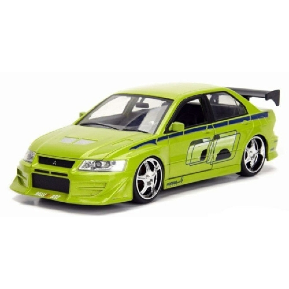 Available To Order – JAD99789 - 1:32 Mitsubishi Lancer EVO VII Green Fast And Furious JADA Model (JAD99789)