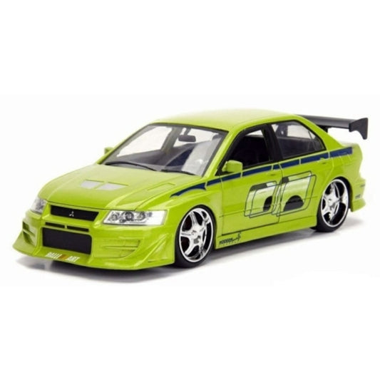 Available To Order – JAD99789 - 1:32 Mitsubishi Lancer EVO VII Green Fast And Furious JADA Model (JAD99789)