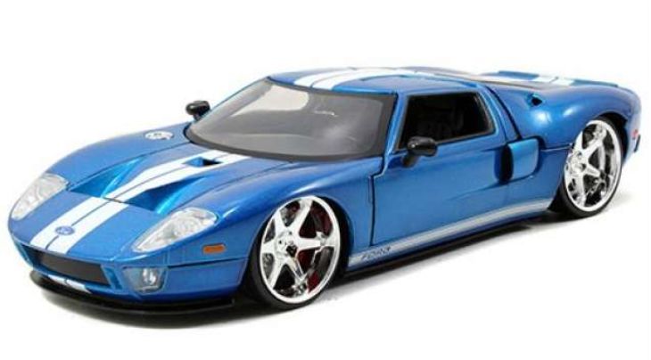 FF 2005 Ford GT Blue 1:24 Jada Model