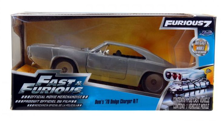 FF Dom's 1968 Dodge Charger R/T Bare Metal 1:24 Jada Model