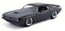 1973 Plymouth Barracuda, Charcoal Grey 1:24 Jada Model