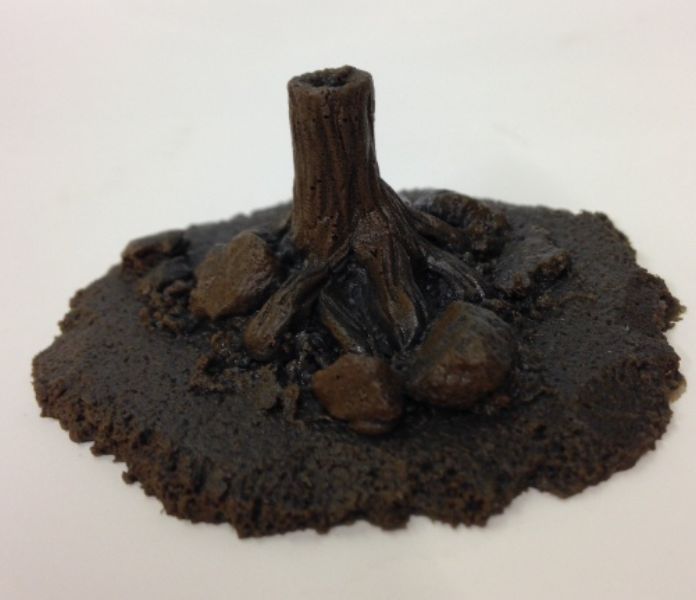 Battle Zone-Single Small Tree Base 2S – diecast model