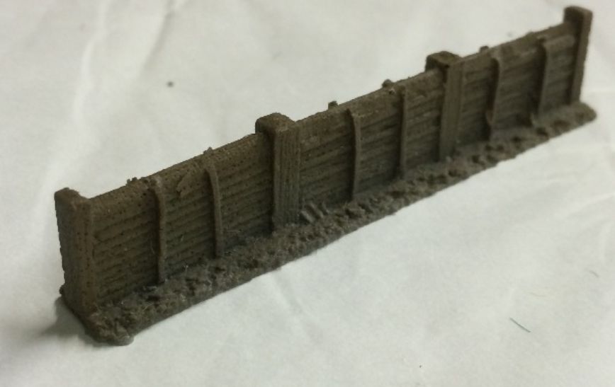 Dark Brown Fencing (x8) 15mm 15MM – diecast model