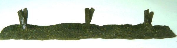 Barbed Wire Fencing Supports (x9) '00' OO – diecast model