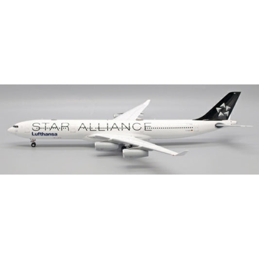 Available to Order – Lufthansa Airbus A340-300 Star Alliance Reg: D-AIGN with Stand 1:200 Jc Wings Model (JC20150)