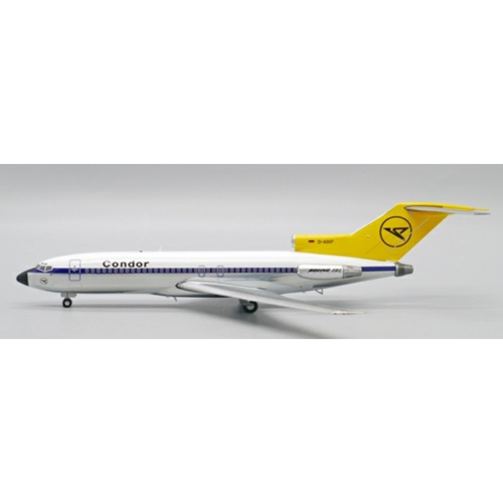 Available to Order – Condor Boeing 727-100 Polished Reg: D-ABIP with Stand 1:200 Jc Wings Model (JC20161)