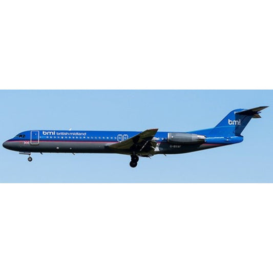 Available To Order – British Midland Fokker 100 Reg: G-BXWF with Stand 1:200 Jc Wings Model (JC20303)