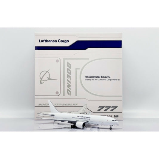 Available to Order – Lufthansa Cargo Boeing 777-200LRF Natural Beauty Flap Down Reg: D-ALFJ with Antenna 1:400 Jc Wings Model (JC40031A)