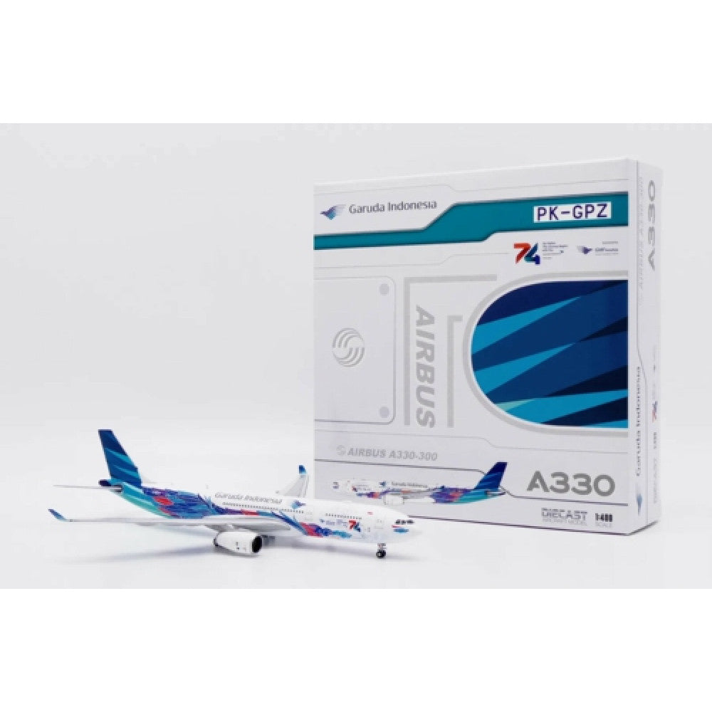 JC40170 - 1:400 Garuda Indonesia Airbus A330-300 Kembara Angkasa Reg: PK-GPZ With Antenna JC Wings Model