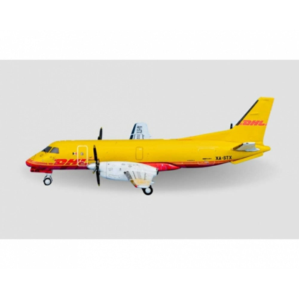 Available To Order – JC40231 - 1:400 DHL AVIATION SAAB 340A(F) REG: XA-STX WITH ANTENNA JC WINGS Model (JC40231)