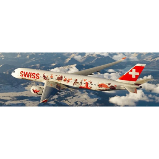 Available To Order – JC40284 - 1:400 SWISS AIRBUS A350-900XWB WANDERLUST REG: HB-IFA WITH ANTENNA JC WINGS Model (JC40284)