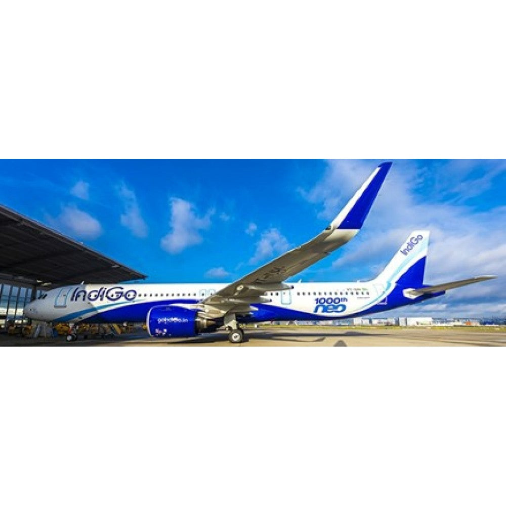 Available to Order – Indigo Airlines Airbus A321-200nx 1000th Neo Reg: VT-IUH with Antenna 1:400 Jc Wings Model (JC4480)