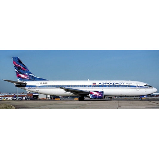 Available To Order – Aeroflot Boeing 737-400 Reg: VP-BAR with Antenna 1:400 Model (jc4976) 1:400 JC Wings Model (JC4976)