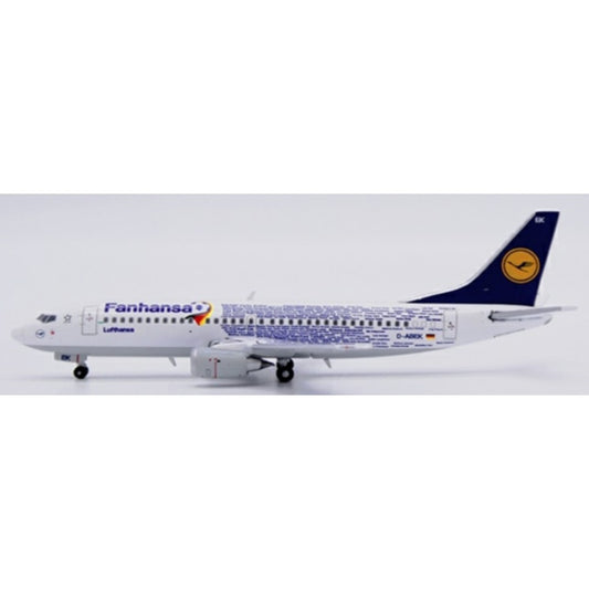 THIS ITEM IS AVAILABLE TO ORDER FROM OUR SUPPLIER - 1:400 JC WINGS JCEW4733001 LUFTHANSA BOEING 737-300 FANHANSA REG: D-ABEK WITH ANTENNA