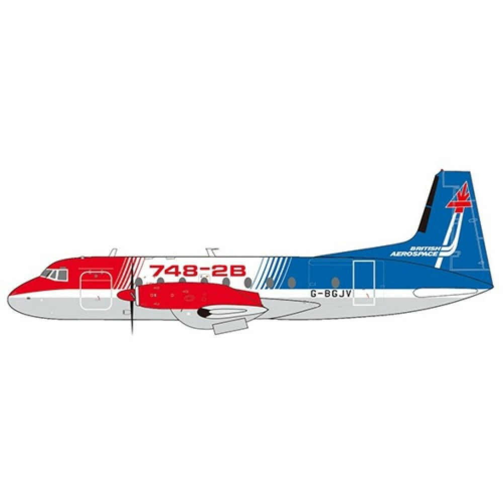 Available to Order – Hs748 House Colour Reg: G-BGJV with Stand 1:200 Jc Wings Model (JCLH2274)