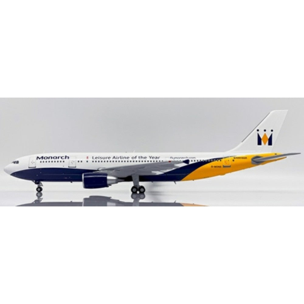Available to Order – Monarch Airlines Airbus A300-600r Leisure Airline of the Year Reg: G-MONS with Stand 1:200 Jc Wings Model (JCLH2318)