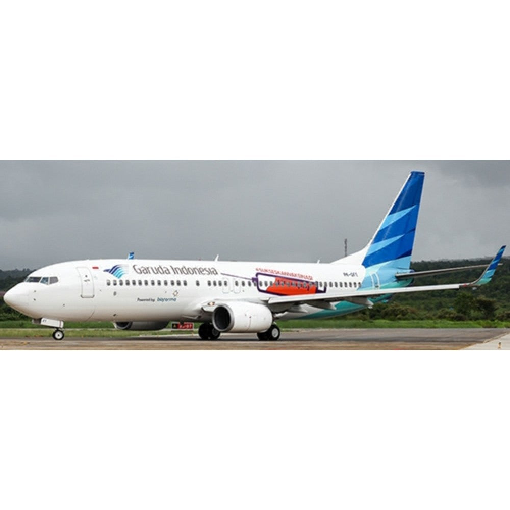 Available to Order – Garuda Indonesia Boeing 737-800 Sukseskanvaksinasi Reg: PK-GFT with Antenna 1:400 Jc Wings Model (JCLH4243)