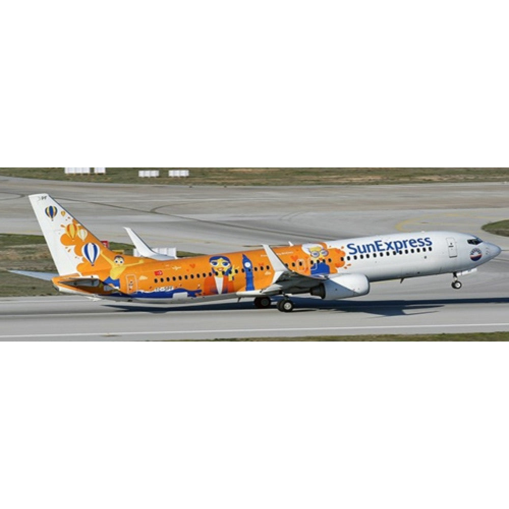 JCLH4288 - 1:400 Sunexpress Boeing 737-800 Proudly Flying Boeing Reg: TC-SPF With Antenna JC Wings Model