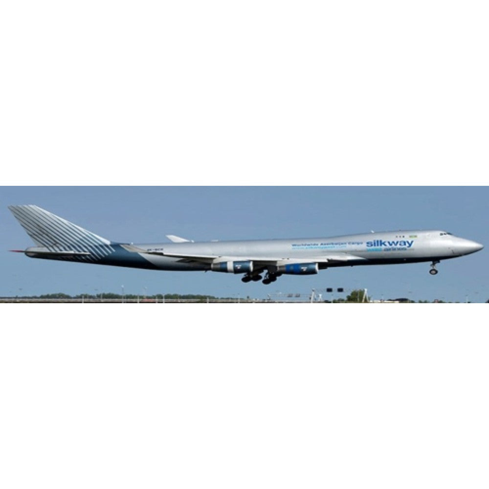JCLH4316C - 1:400 Silk Way West Airlines Boeing 747-400F Interactive Series Reg: 4K-BCH With Antenna JC Wings Model