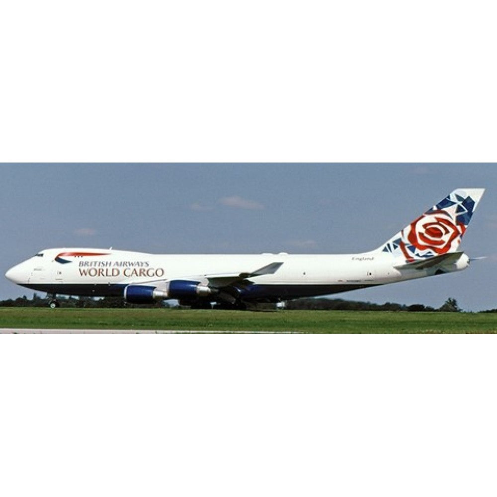 Available to Order – British Airways Cargo Boeing 747-400f(scd) Interactive Series Reg: N495mc with Stand 1:200 Jc Wings Model (JCSA2008C)