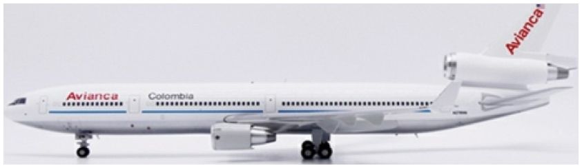 Available To Order – McDonnell Douglas MD-11 Avianca Colombia Polished N278WA with Stand 1:200 JC Wings Model (JCW JC20662)