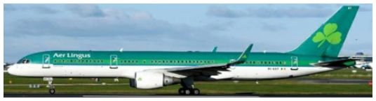 Available To Order – Boeing 757-200 Aer Lingus EI-LBT with Antenna 1:400 JC Wings Model (JCW JC40430)