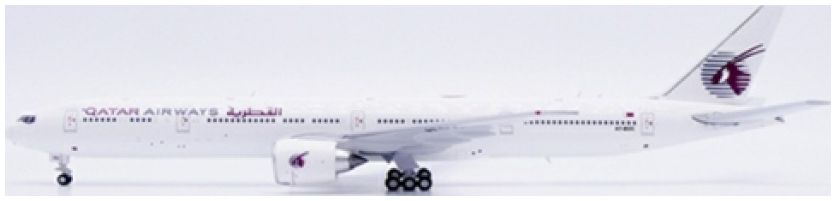 Available To Order – Boeing 777-300ER Qatar Airways All White A7-BOC with Antenna 1:400 JC Wings Model (JCW JC40679)