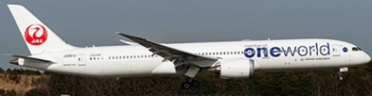 Available To Order – Boeing 787-9 Dreamliner Japan Airlines Oneworld Livery JA861J with Antenna 1:400 JC Wings Model (JCW SA4006)