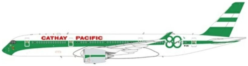 Available To Order – Airbus A350-900XWB Misc 80th Anniversary B-LRJ with Antenna/Stand Flaps Down 1:400 JC Wings Model (JCW SA4113A)