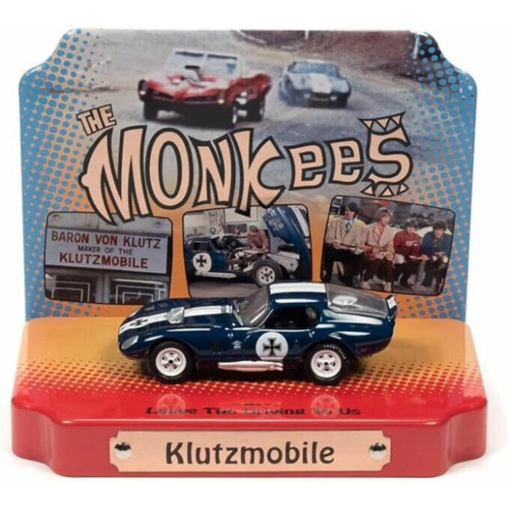 Available to Order – The Monkees Shelby Daytona Cobra the Klutzmobile W/tin Display (midnight Blue and White) 1:64 Model (jldr018-2) 1:64 Johnny Lightning Model (JLDR018-2)