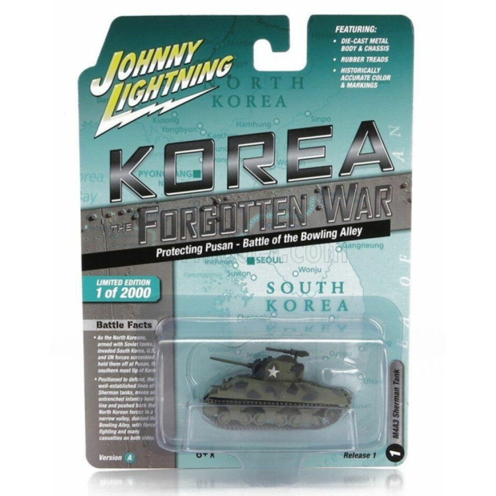 Available to Order – M4a3 Sherman Tank Protecting Pusan Battle of the Bowling Alley 1:64 Johnny Light Model (JLML009A-1)