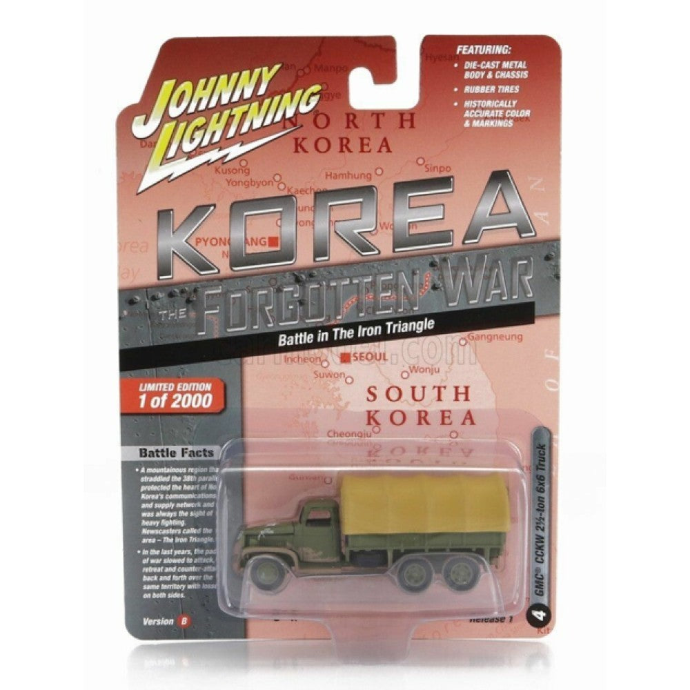 Available to Order – Wwii Gmc Cckw 6x6 Truck the Iron Triangle 1:64 Johnny Light Model (JLML009B-4)