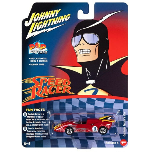Available to Order – Ning Pop Culture - Release 4 2022 - Speed Racer Captain Terror Race Worn Red 1:64 Johnny Light Model (JLPC009-1)
