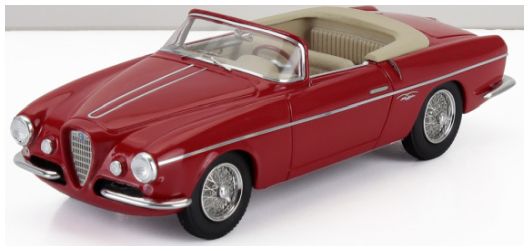 Alfa Romeo 1900C SS sn01959 Ghia Aigle Red Cabriolet Open 1955 1:43 – diecast model