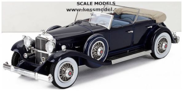 Available To Order – Packard 904 Custom Dietrich Blue Duel Cowl Sport Pheaton Open 1932 1:43 Kess Models Model (KES 43033011)