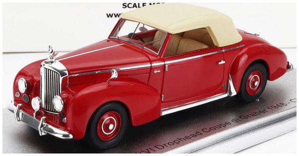 Available To Order – Bentley MKVI Red/Cream Drophead Coupe Graber Cabrio Closed 1948 1:43 (KES 43043051)