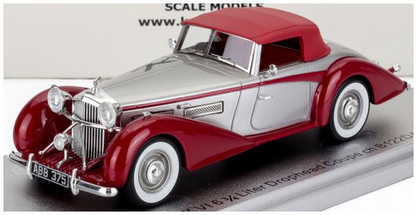Available To Order – Bentley MKVI Drophead ch.B122DA Coupe Cabrio Closed 1949 Silver/Red 1:43 (KES 43043061)