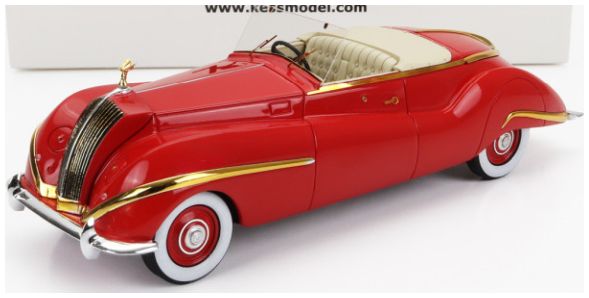 Rolls Royce Phantom III Red/Gold Labourdette Vutotal Cabrio Open 1947 1:43 – diecast model