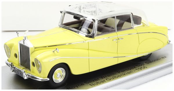 Available to Order – Rolls Royce Silver Wraith Yellow Perspex Top Saloon 1956 Colour Made In 1968 1:43 (KES 43049051)
