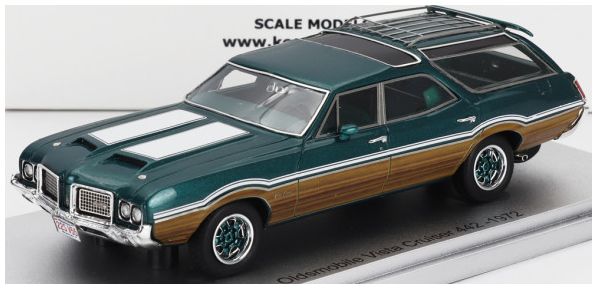 Available to Order – Oldsmobile Vista Cruiser 442 SW Green Metallic White Wood Station Wagon 1972 1:43 (KES 43054011)