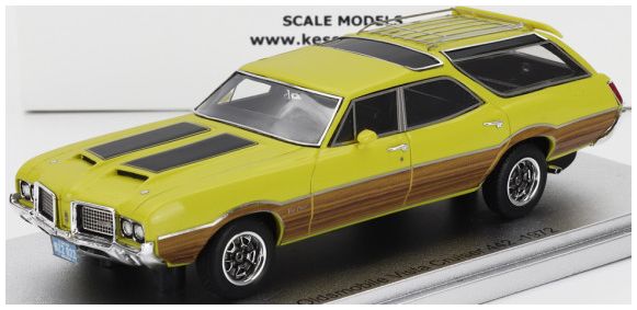 Available to Order – Oldsmobile Vista Cruiser 442 SW Yellow Black Wood Station Wagon 1972 1:43 (KES 43054012)