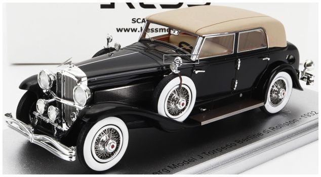 Available To Order – Duesenberg Model J Torpedo Black Berline Rollston 1932 1:43 (KES 43055031)
