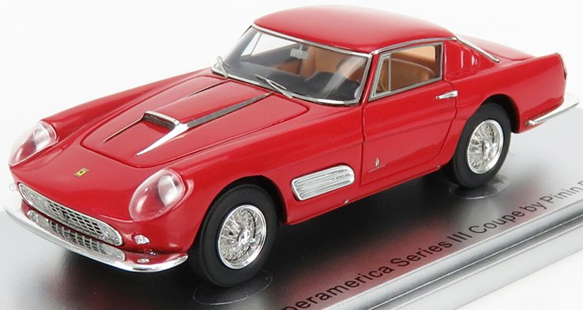Available To Order – Ferrari 410 Superamerica  - Red Series III Coupe by Pininfarina 1958 1:43 (KES 43056130)